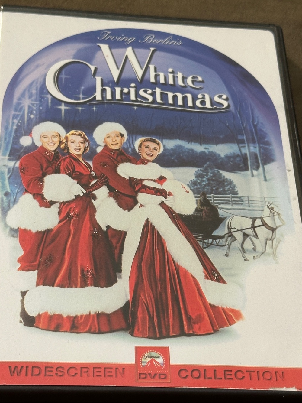 White Christmas DVD — Classic Holiday Movie in Red & White Cover